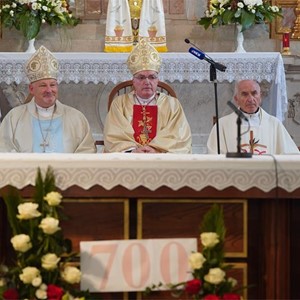 Kardinal Bozanić slavi zlatnu misu u Vrbniku